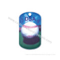 Promotional Gift Das Offset Printing Personalised Dog Id Tags, Aluminum With Metal Ball Chain